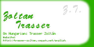 zoltan trasser business card